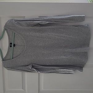 H & M Light Grey Long Sleeve Shirt